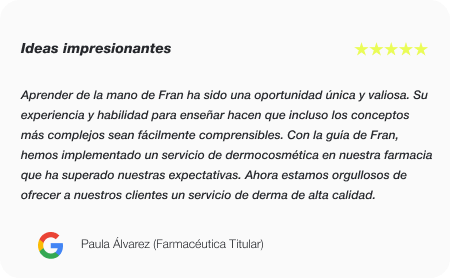 Testimonio Máster Dermocosmética